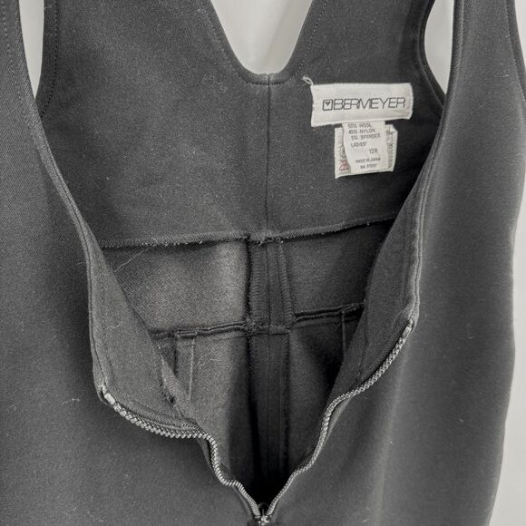 OBERMEYER Black Snow Ski Suit Stirrup Jumpsuit Bib Size 12 - Picture 4 of 8